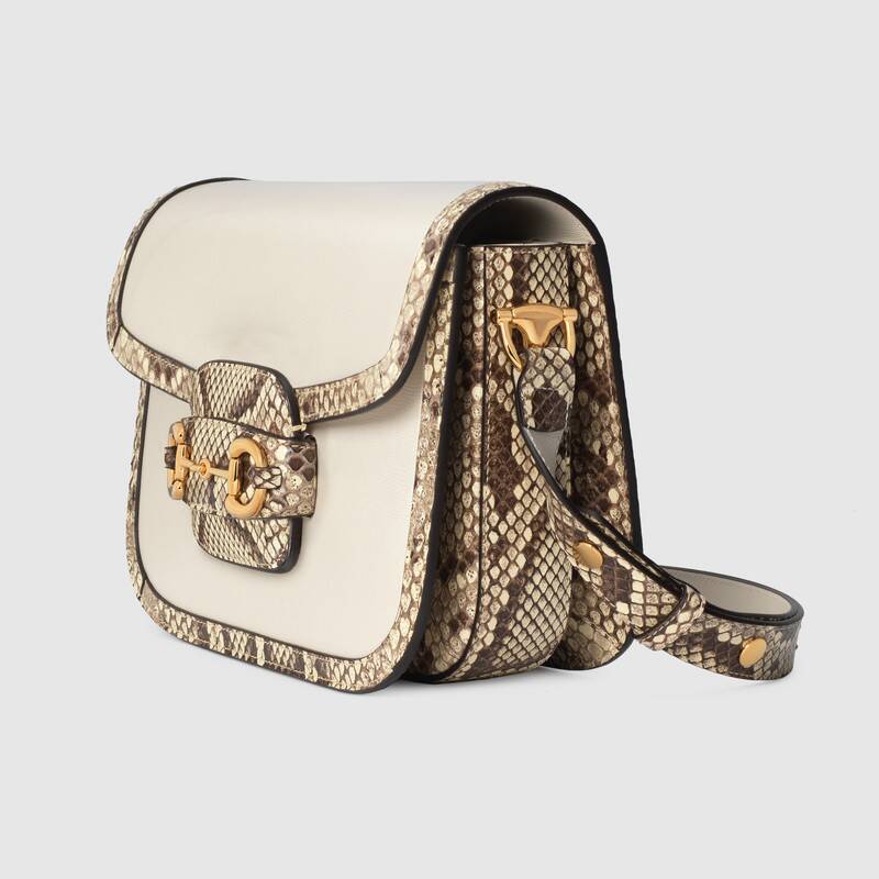 Gucci Horsebit 1955 Small Shoulder Bag 602204 White